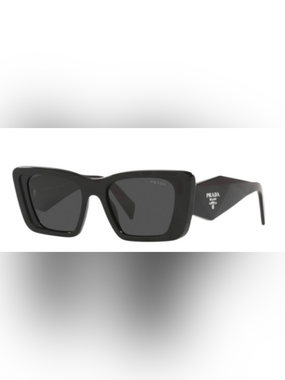 PRADA Sunglasses Symbole Geometric Acetate Black PR 08YS - Picture 2 of 4
